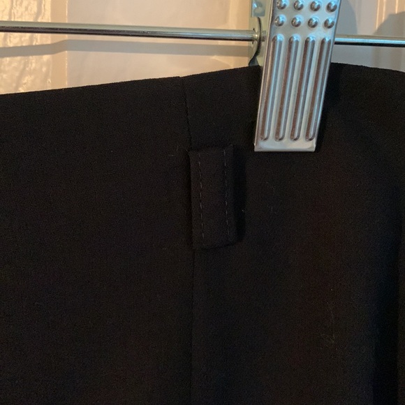 Escada Black Wool Skirt with Pleated Hem Detail - Picture 3 of 6